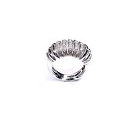 Anello Stocco Gioielli Donna in Oro bianco Diamante 0.32 Ct PAPA - PAPA